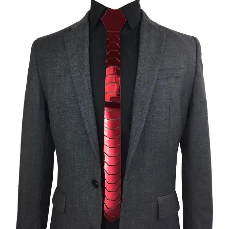 4 Colors Fashion Metallic Mirror Necktie Gold Silver Bling Ties Slim Fit Lover Gift Wedding Groom Accessory HextieDJ Singer 250213