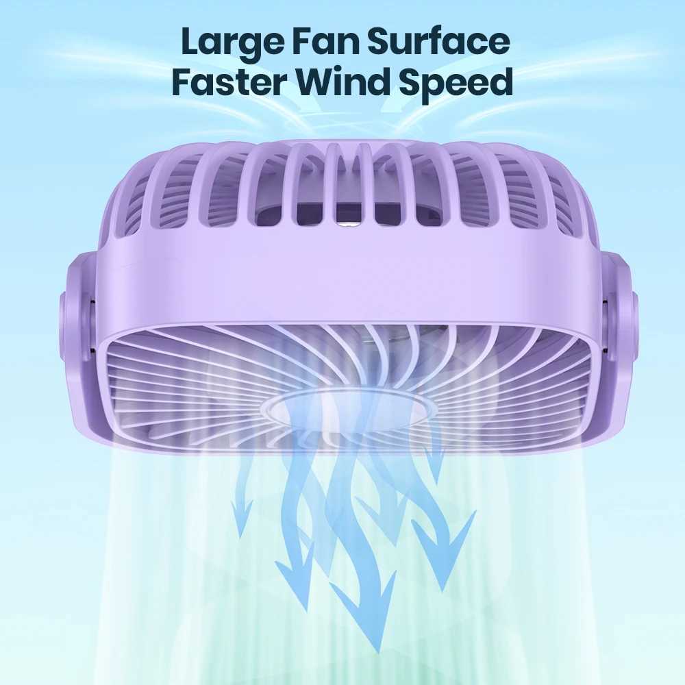 TOPK 4Inch USB Mini Desk Fan3 Speeds Quiet Portable Desktop Table Fan360Adjustment Personal Small Fan for Bedroom Home Offic Z250214