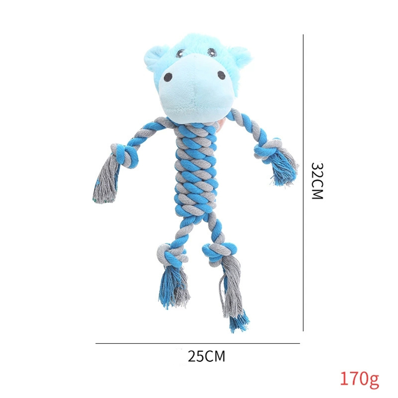 Fun Dog Toy Monkey Shape Corduroy Chew Toy For Dogs Puppy Squeaker Squeaky Plush Dog Toy Pet Training Pet Accessories Elephant