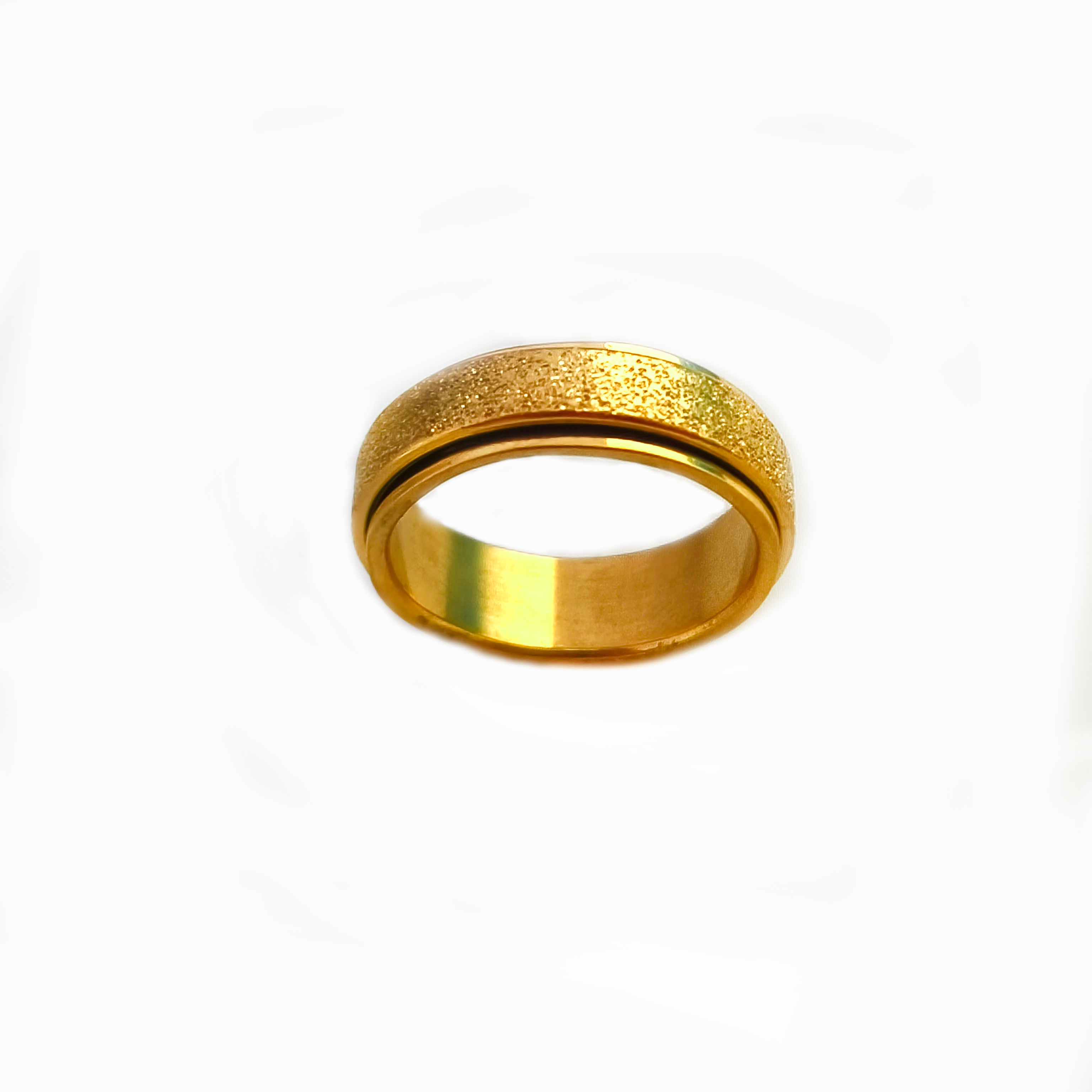 Titanium Steel Brushed Ring Rotatable Anti-Anxiety Stress Reducing Ring Ring Couple Rings love ring gold ring designer ring JZ000A13