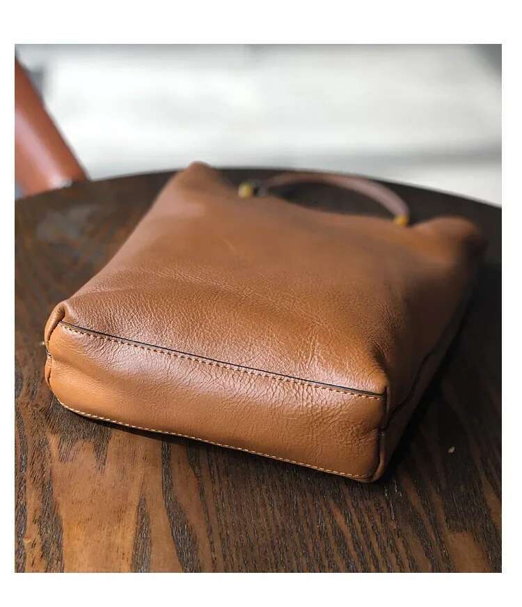 Genuine Leather Women New Retro Nature Soft Cowhide Handbag Versatile Composite Bag Shoulder Bags