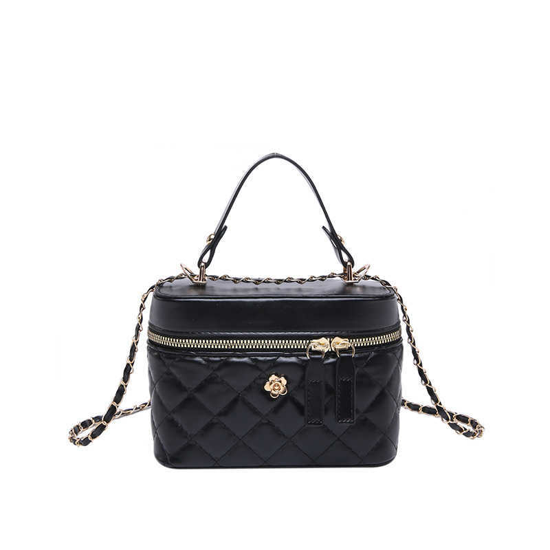Designer Fashionable Xiaoxiang Feng Shui Bucket Bag for Women New Edition niche dia grid chain shoulder high-end mini crossbody bag