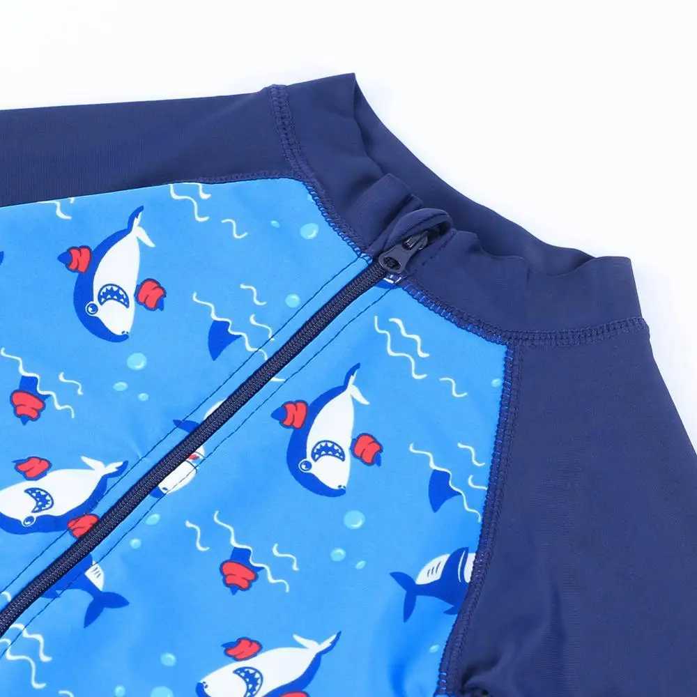 BAOHULU UPF50+ Kids Swimwear Long Sleeve Baby Boy Swimwear One Piece Toddler Swimsuit Infant Bathing Suit for Boys Girls Z250214