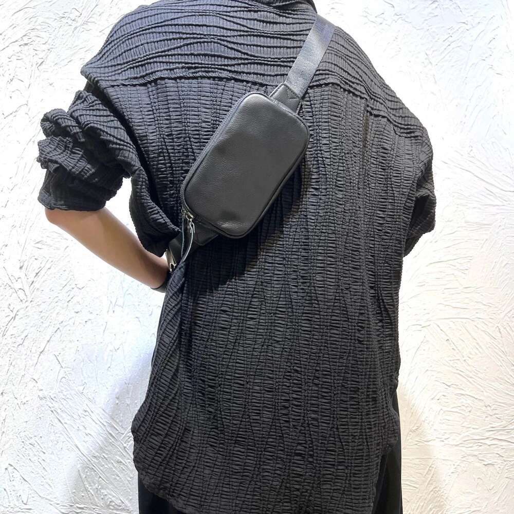 New Small Crossbody Sac Natural Genuine Leather Women Phone Chest Bag Many Pockets Clutch Ladies Shoulder Bags