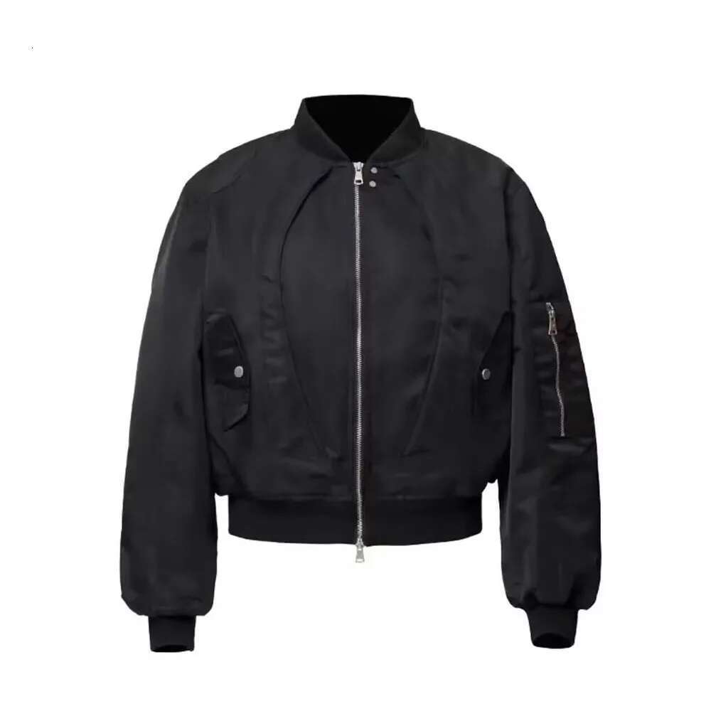 Vintage Double Wear Stand Baseball Jackets For Men And Women Cleanfit Windbreaker Casual Outwear Coat Oversized Bomber Jacket