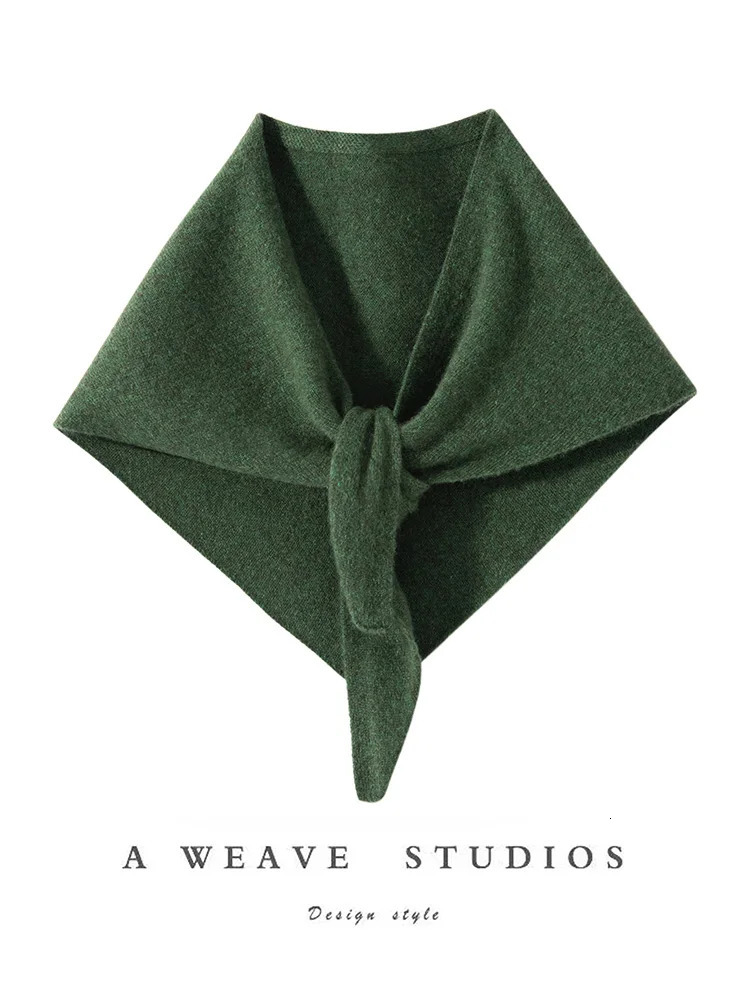 ADDONEE Womens Triangle Scarf 100% Cashmere Knitted Spring and Autumn Simple Style Scarf High Quality Soft and Comfortable Cashmere Scarf 250213