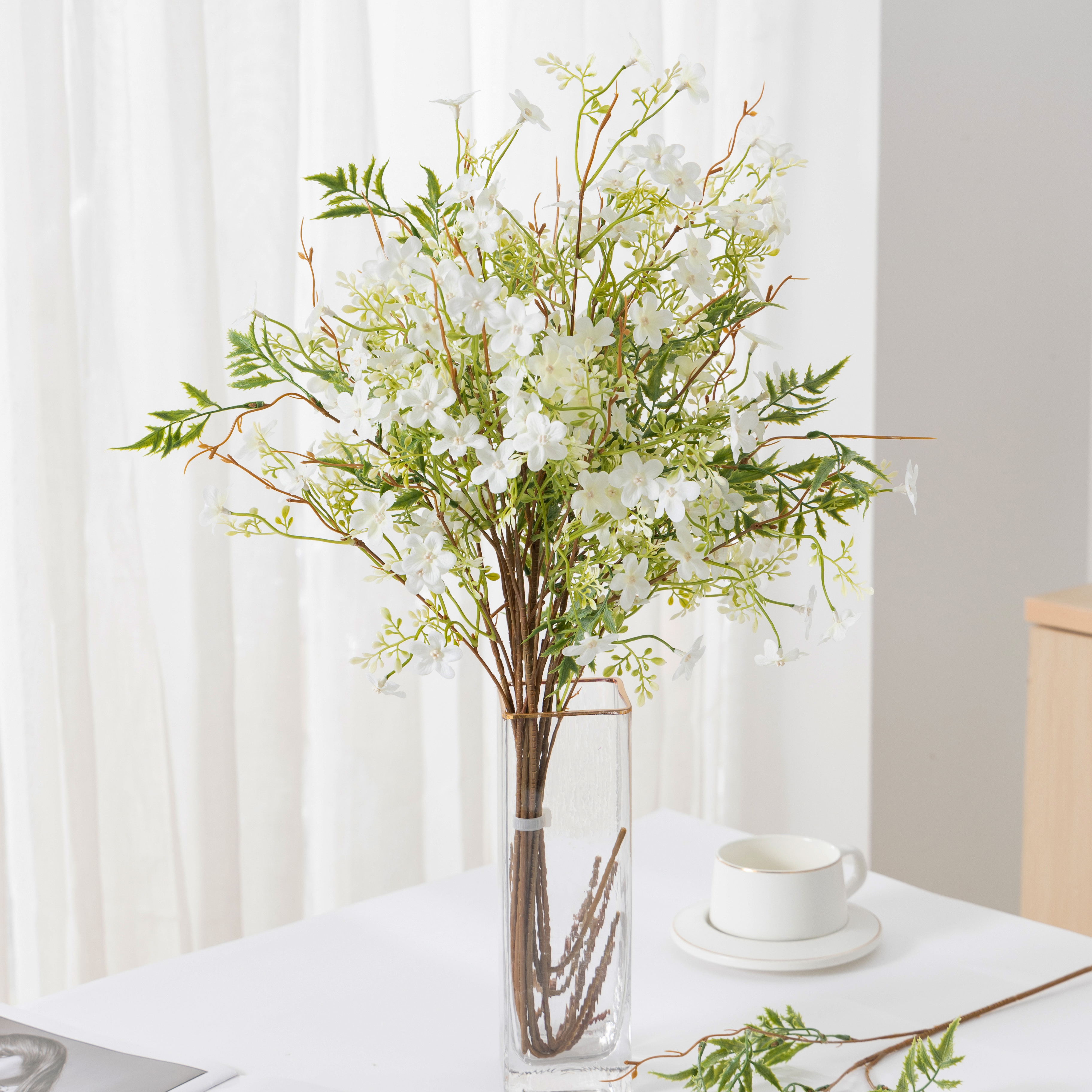 Faux Flowers Crafted from Hundred Flowers Authentic Looking Artificial Greenery for Bridal Settings