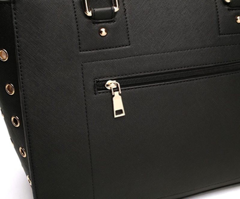 Fashion Pet Carrier Dog Cat Carrier Purse Waterproof Hard Leather Handbag Pet Tote Bag for Puppy Small Dogs and Cats TSA Airline Approved Black C14