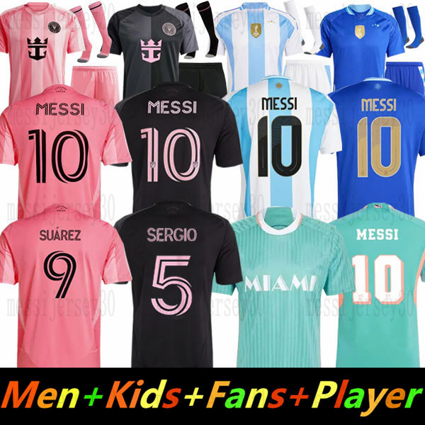 25 26 ArgentinaS soccer Jerseys MESSIS GARNACHO DE PAUL National Team MARTINEZ KUN AGUERO Maradona Football Shirts 2025 SUAREZ Miamis Martinez FC Women men kids