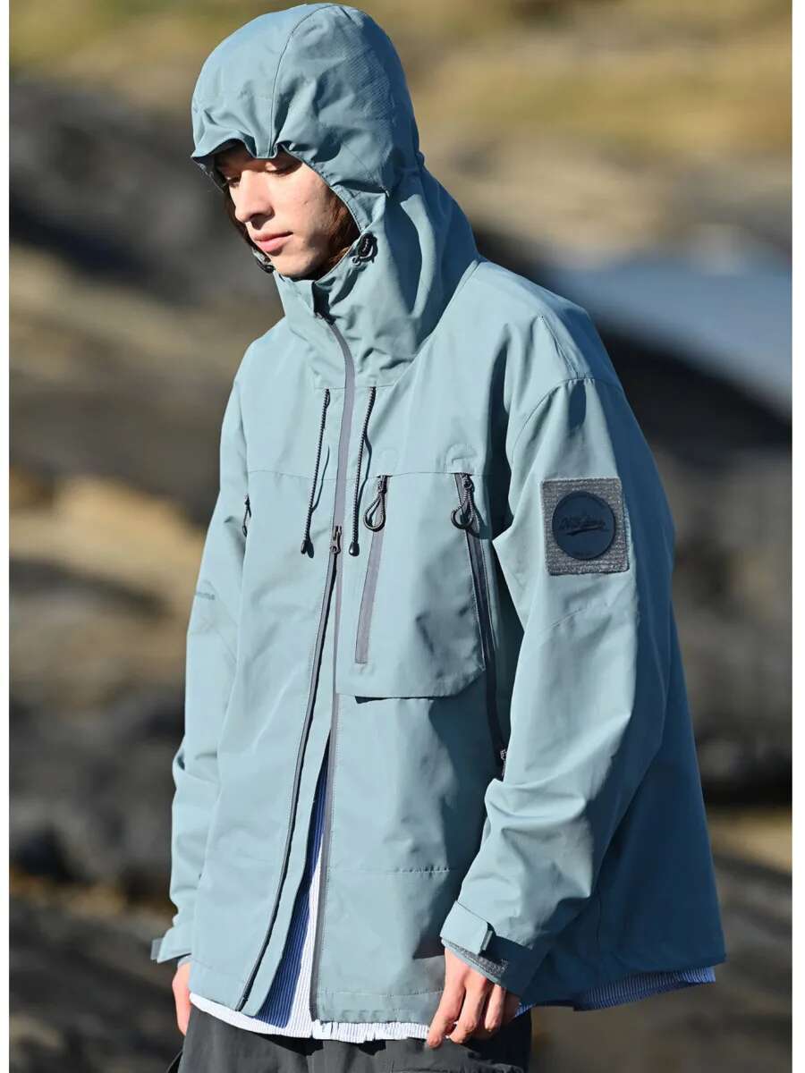 Outdoor Hooded Men Women Functional Windbreaker Advance Jacket Spring Autumn Waterproof Windproof Sports Coat Outerwear