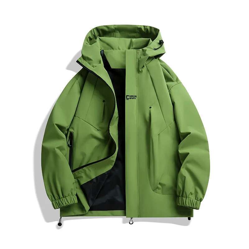 Fashion Casual Solid Color Comfortable Travel Rain and Wind Protection Outdoor Couple Climbing Storm Jacket