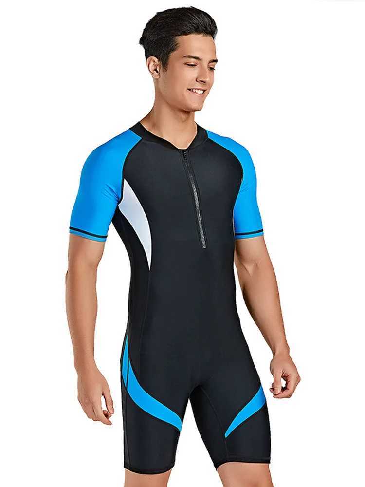 SBART Cross Border Mens European and American Diving Suit Short Sleeve Snow Swimsuit W250214