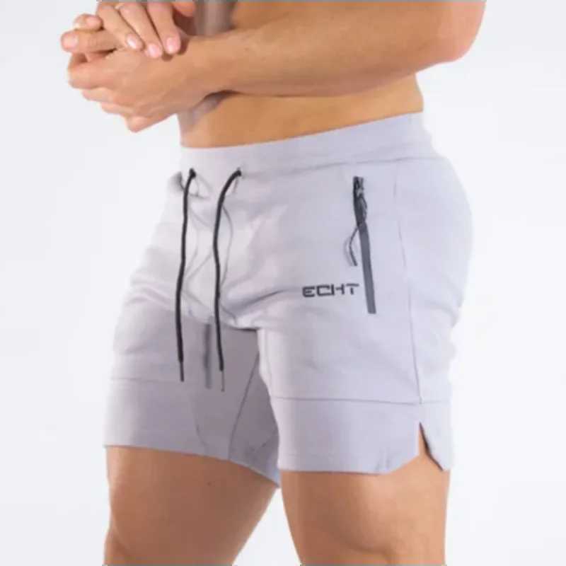 Mens Zip pocket sweatpants Fitness Gyms Shorts Men Summer Running Short Pants Male Jogger mesh Workout Beach sports short pantsXJ250213