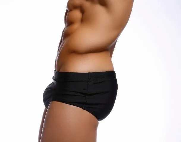 BOYTHOR Brand New Mens Swimming trunks Custom-made Plain Boxer Shorts Sexy Small Waist Sexy Small Waist Plus-size W250214