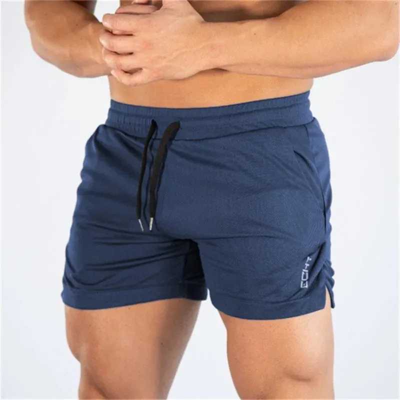 2023 NEW Fitness Sports Shorts Man Summer Gyms Workout Male Breathable Mesh Shorts Casual Beach Short Pants Men SportswearXJ250213