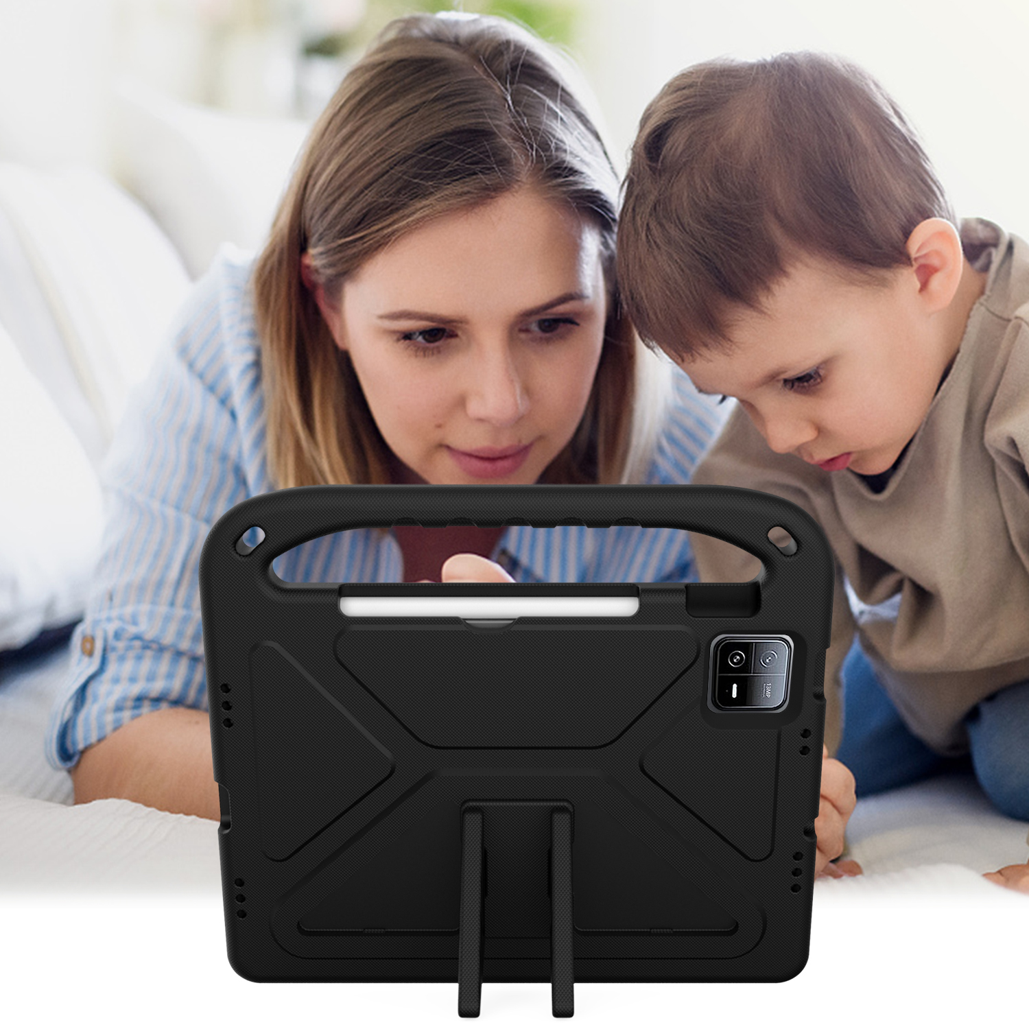 EVA Foam Handle Stand Shockproof Kids Case Rugged For XiaoMi Pad 4 Plus 5 6 7 Pro 11.2 inch 2024 RedMi SE Honor Pad X8 X8A X9 Huawei Matepad T8 M5 M6 