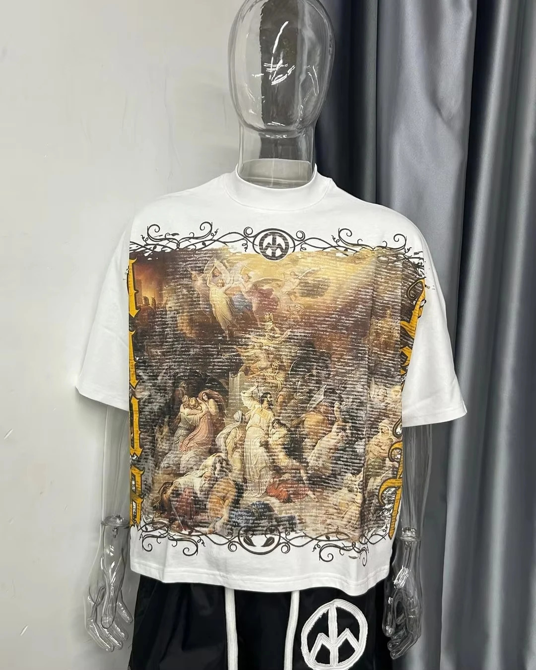 American gothic religion graphic t shirts y2k tops oversized t shirt streetwear couples pro choice harajuku vintage men clothing 250213