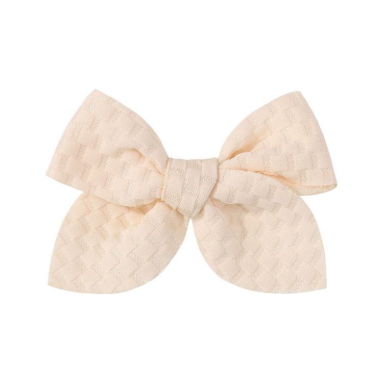 Children's Ribbon Hair Clips Wholesale 3.3 Inch Solid Color Handmade Girls Bow Hair Accessories Fashionable Cute Kids Headdress LA084