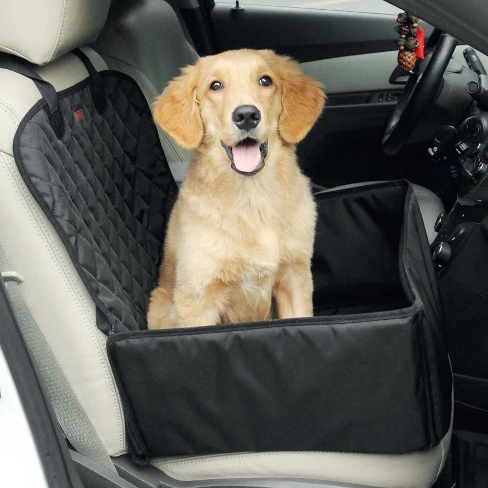 Others Dog Carrier Dog Car Seat Cover Wear-Resistant Pet Carriers Bag Basket Anti-Slip Foldable Travel Pet Dog Car Seat Puppy Carrier for Dogs Cats H2