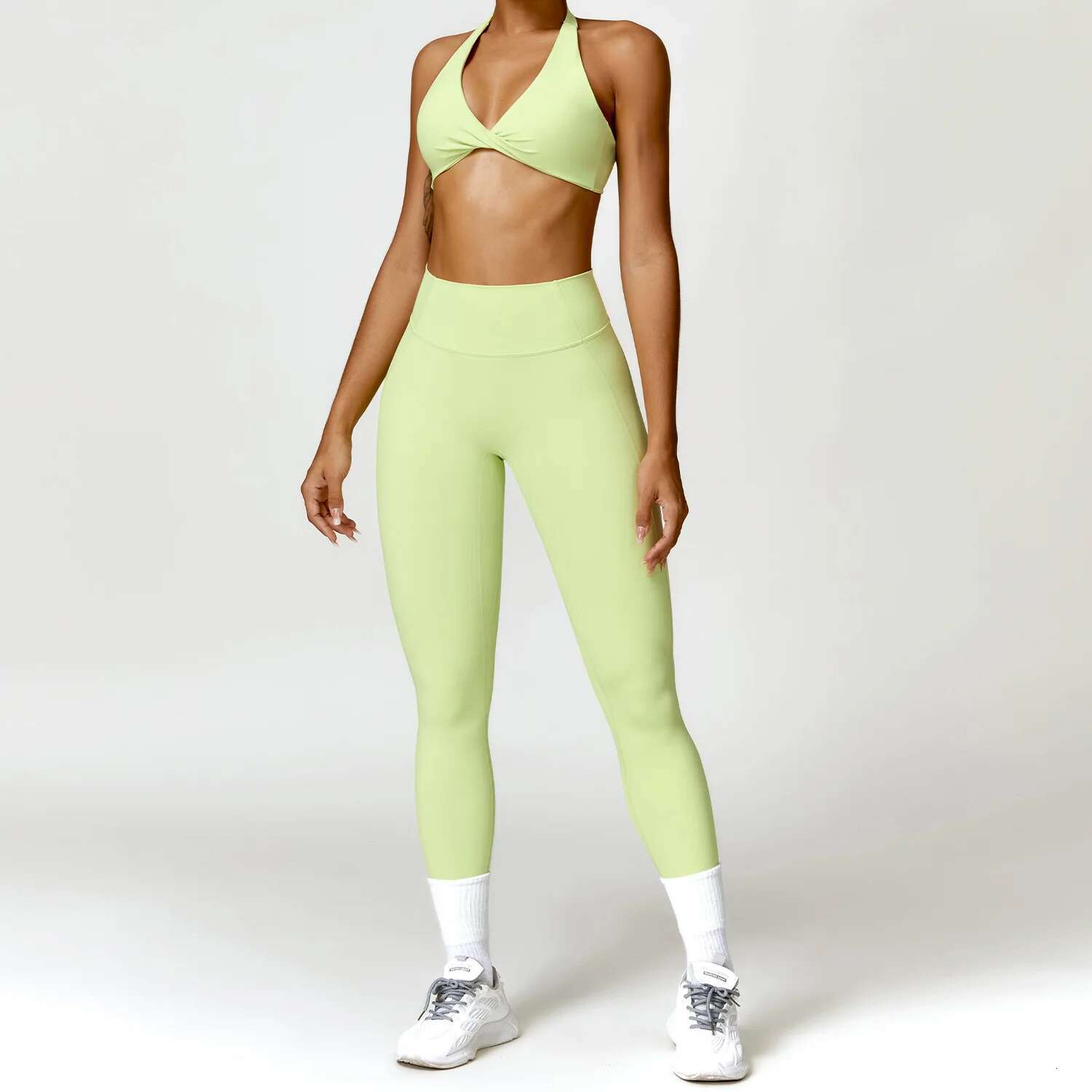 2pcs Women Tracksuit Seamless Yoga Set Sport Suit Workout Gym Clothes High Waist Leggings Fiess Sports Wear