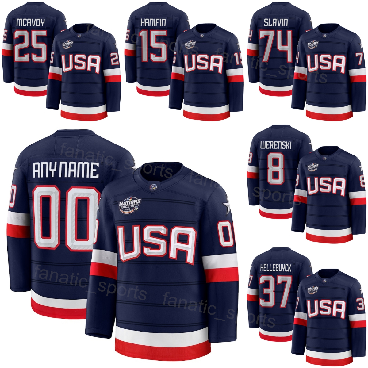 4 Nations Face-Off 2025 Hockey 29 Brock Nelson Jersey American National 7 Brady Tkachuk 19 Matthew Tkachuk 16 Vincent Trocheck 12 Matt Boldy 9 Jack Eichel 10 J.T. Miller