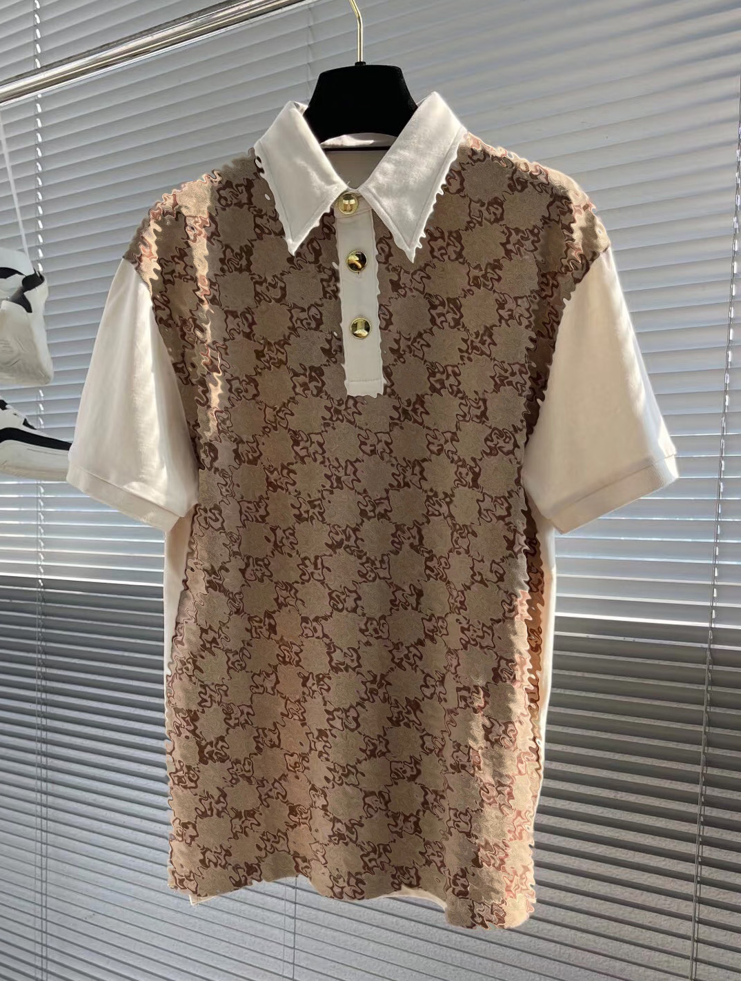 Designer wholesale men's polo short sleeved T-shirt summer polo shirt European and American men's short sleeved casual high version cotton formal women's shirt