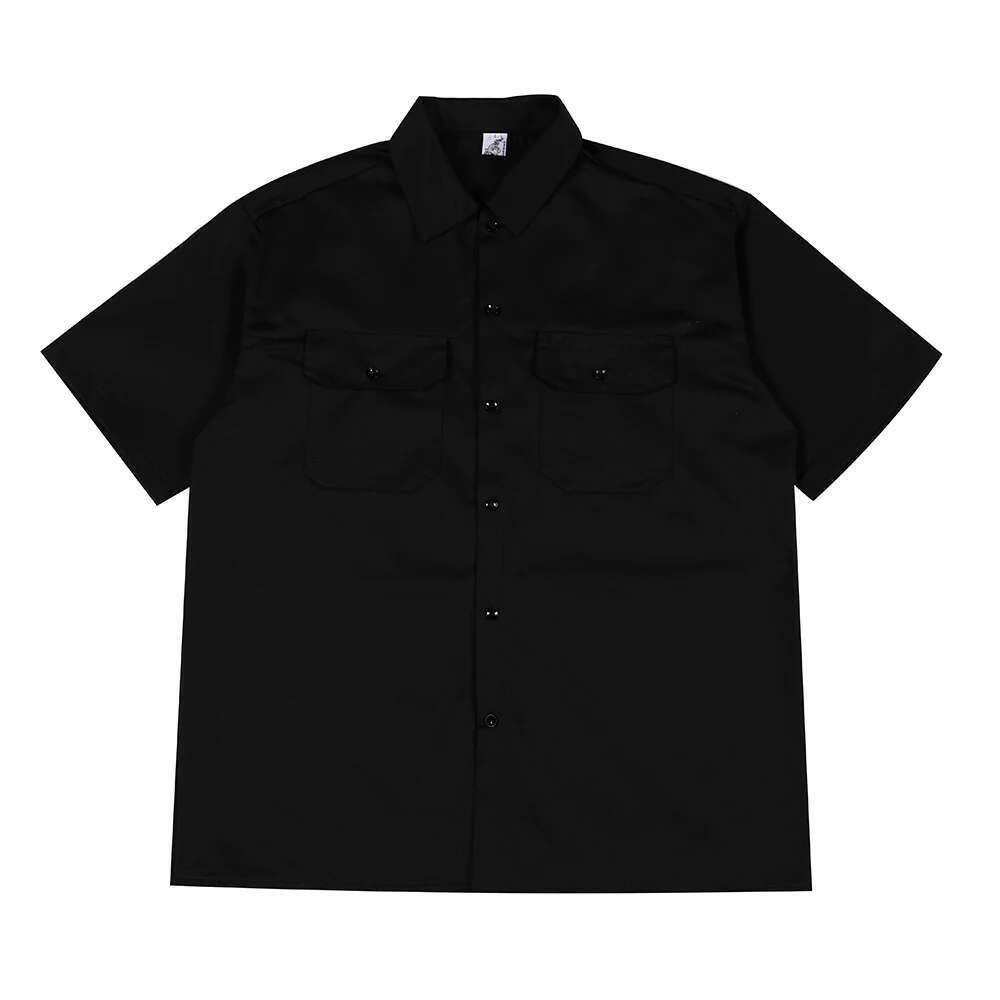 West Coast Haruku Hip Hop Graffiti Letter Print Summer Shirts Y2k Men And Women Lapel Oversize Casual Tops Spliced Retro Shirt