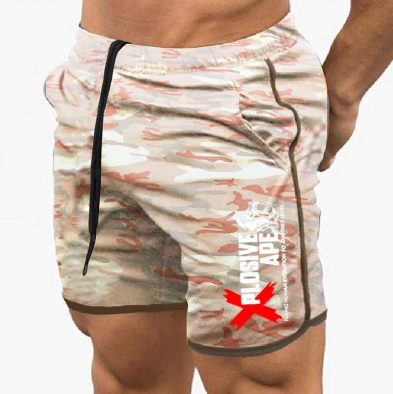 Summer New Trend Casual Drawstring Mens Sports Shorts Thin Mesh Quick Drying Casual Running Breathable Five Quarter Pants MenXJ250213