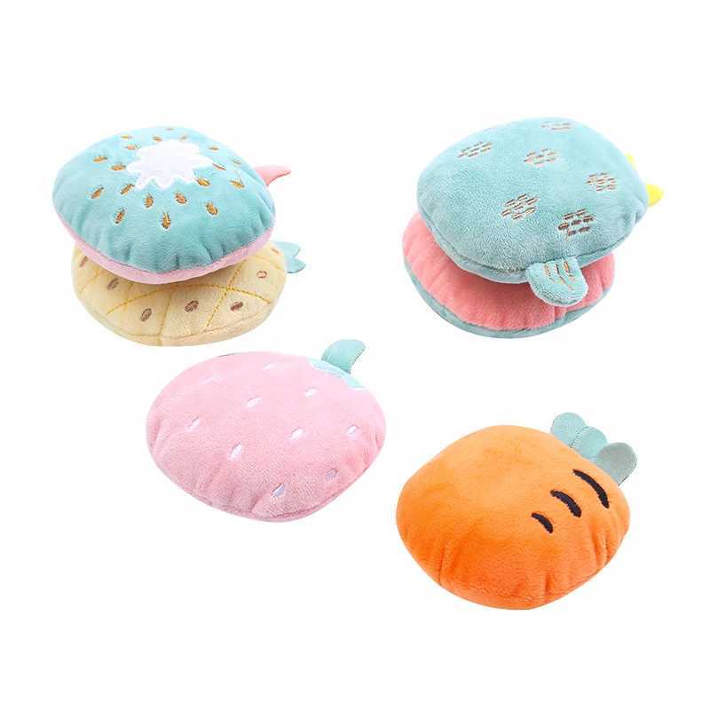 Cat Cute fruit caip plush toy with bite resistant sleep Stuffed animals for catsT250214