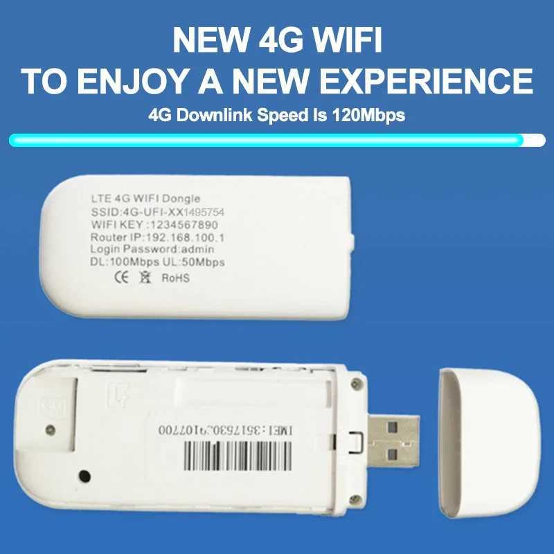 4G LTE Wireless Portable WIFI Router USB Dongle Modem Stick Mobile Broadband 2.4G 150Mbps Driver-free port Multiple DevicesXJ250214