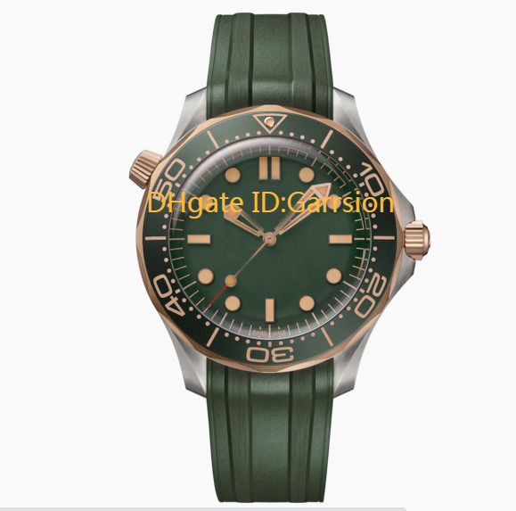 mens designer watch master 007 Diver 300m Green automatic 2813 movement Original limited professinal reloj design men's wristwatch high quality watches