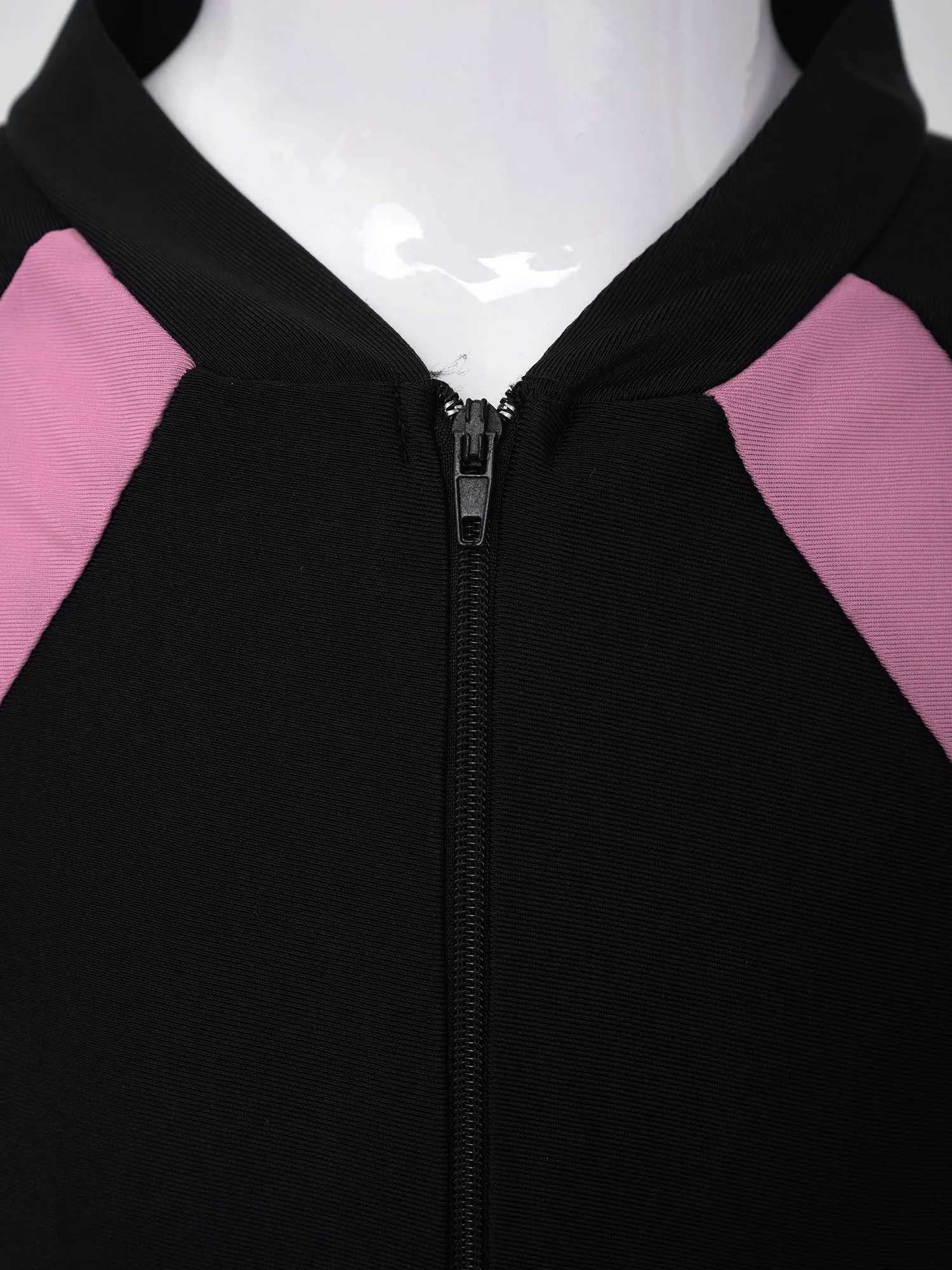 Children One-piece Swimwear Stand Collar Short Sleeves Color Swimming Bathing Suiti Short Rash Guard Jumpsuit Cool Kids Swimsuit Z250214