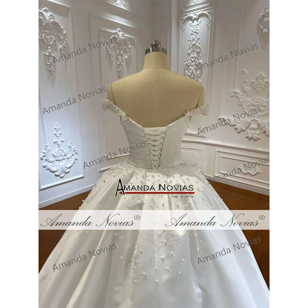 Custom Stylish Off Shoulder Mermaid Spot With Detachable Skirt Wedding Dress