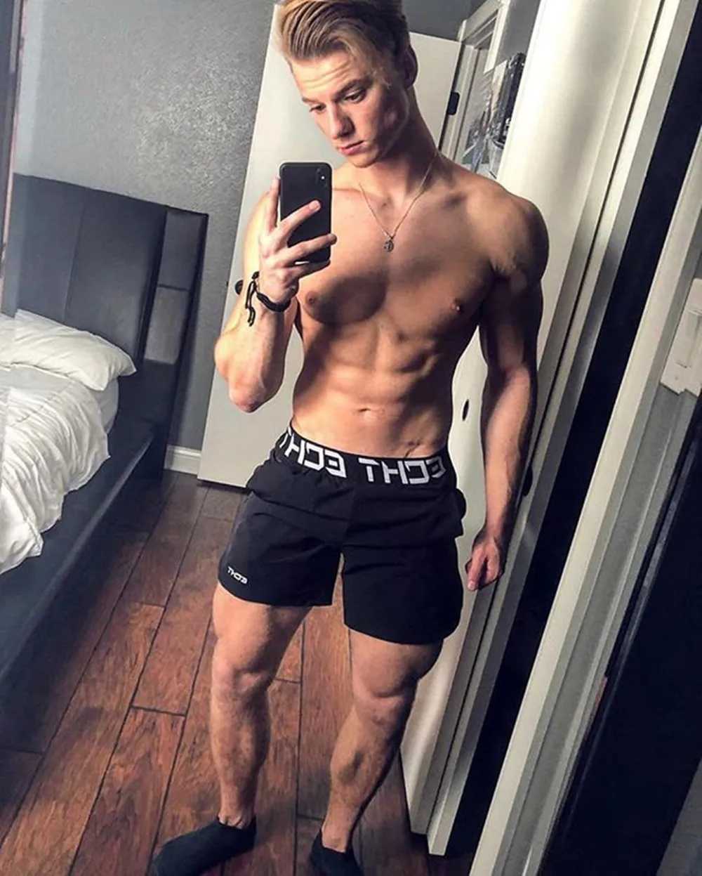 Summer Casual Shorts Men Bodybuilding Quick Dry Bermuda Gym Fitness Running Training Pants Male Beach Swimming Trunks BottomsXJ250213