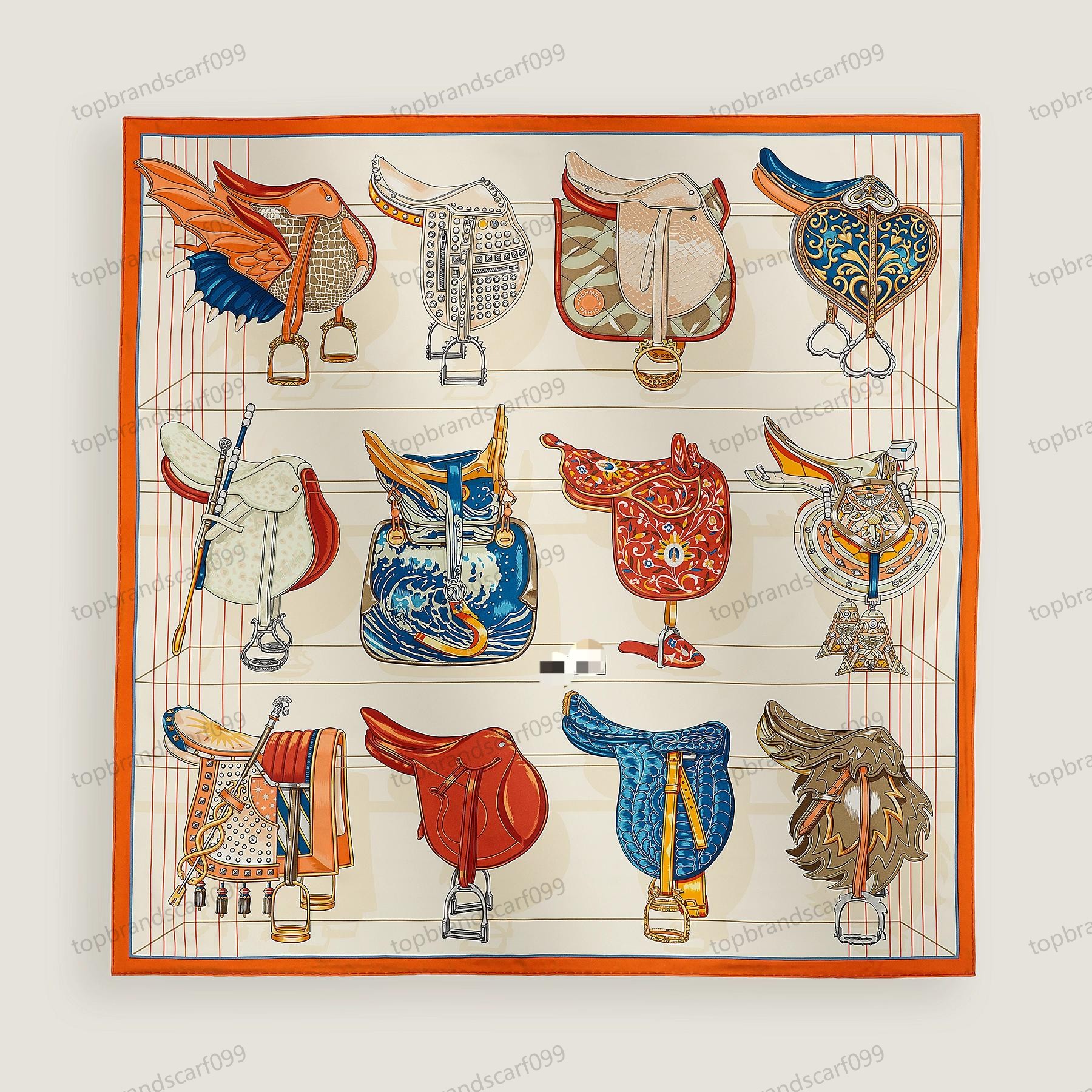 Silk Scarf H Scarve… - image