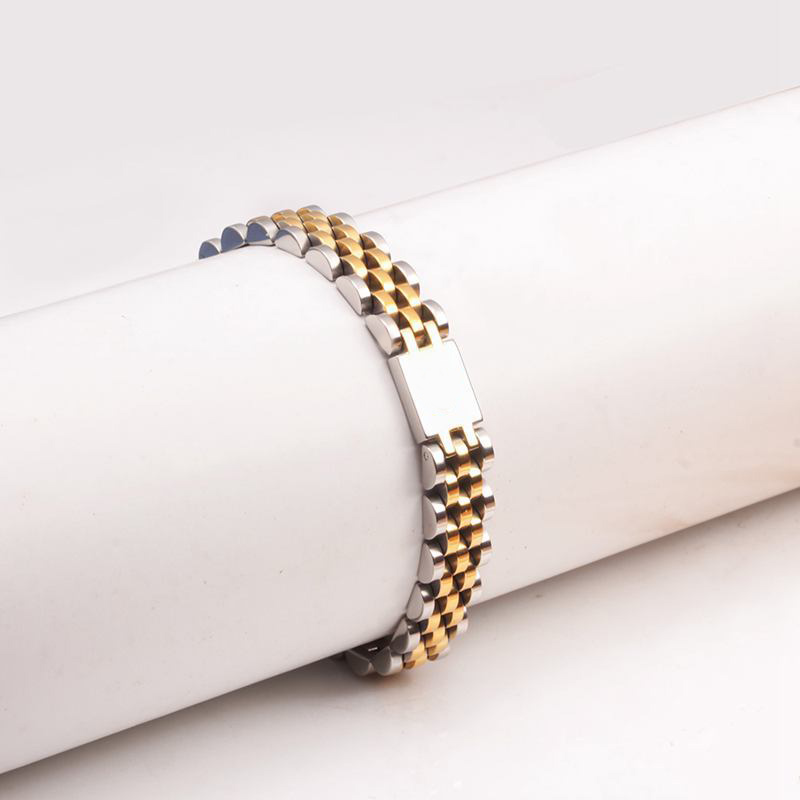 Bracelet designer jewelry titanium steel chain designer bracelet bangle wide 9mm 20cm high quality mens bracelets sieraden plated gold silver ga149