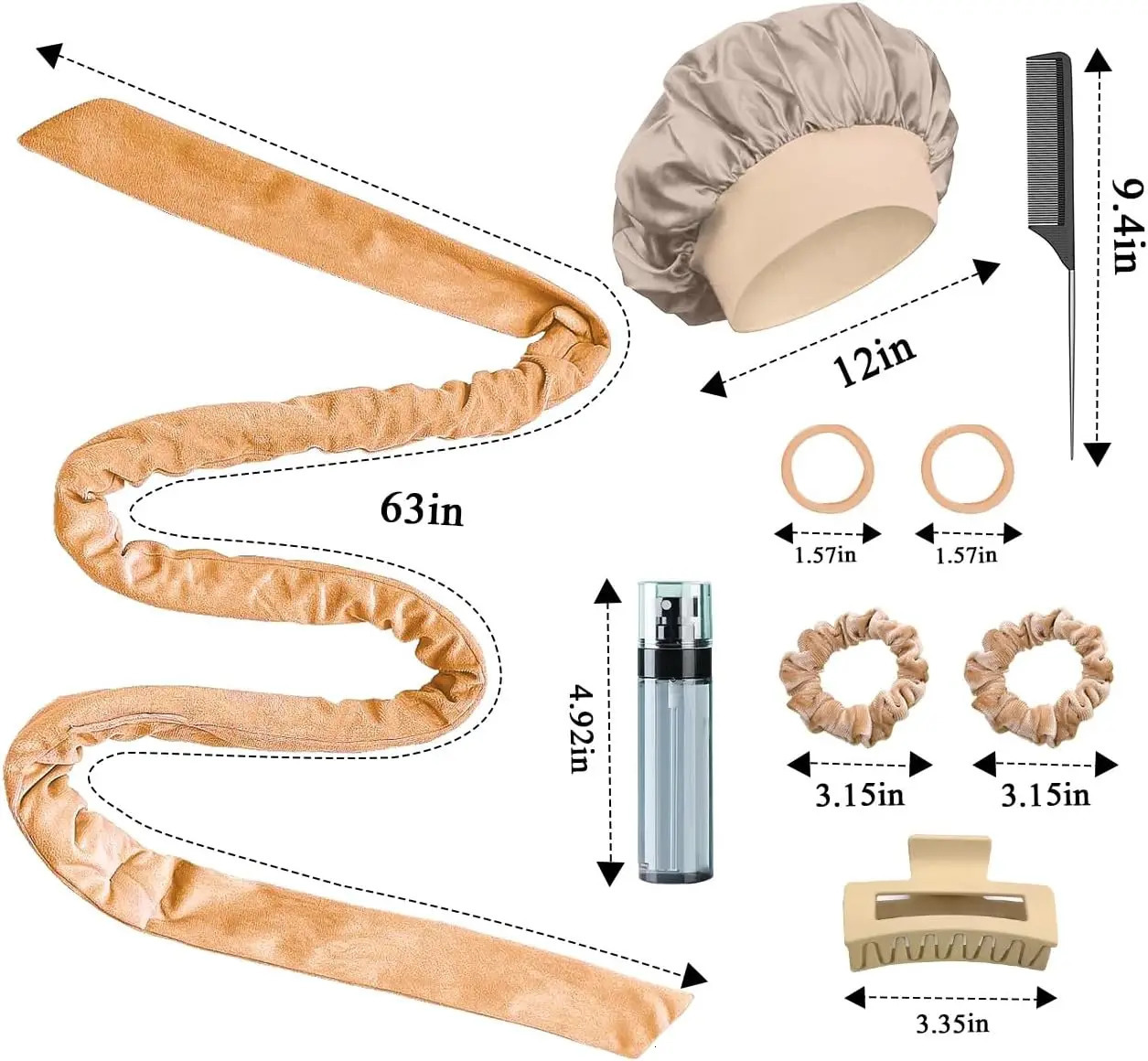 Heatless Curls No Heat Curlers Overnight Heatless Curlers Headband for Women 250214