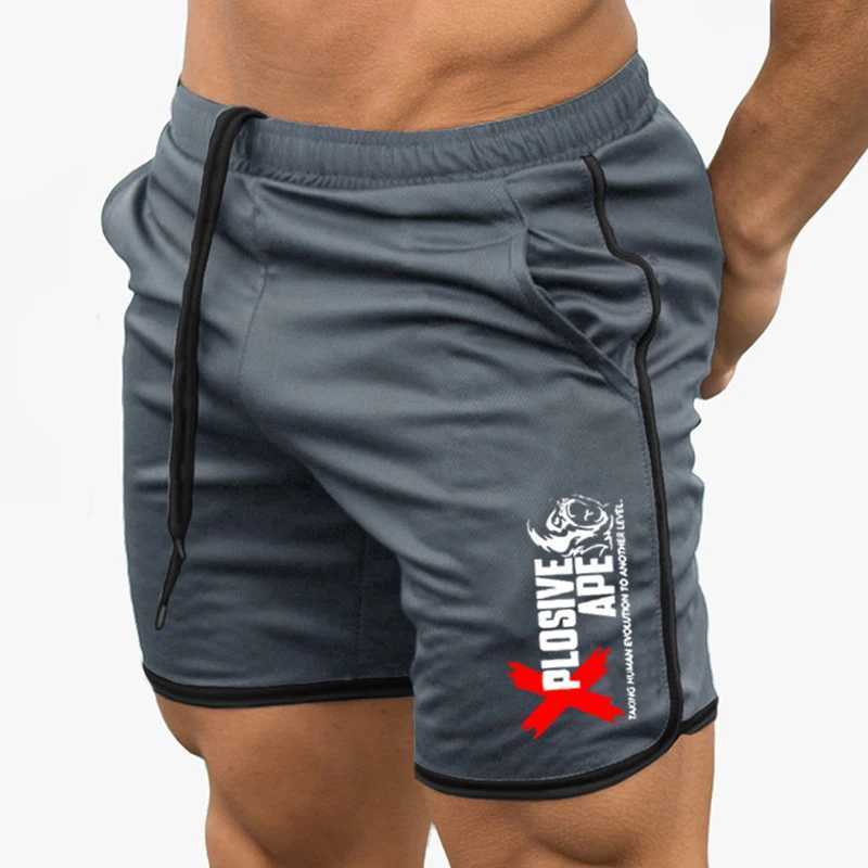Summer New Trend Casual Drawstring Mens Sports Shorts Thin Mesh Quick Drying Casual Running Breathable Five Quarter Pants MenXJ250213