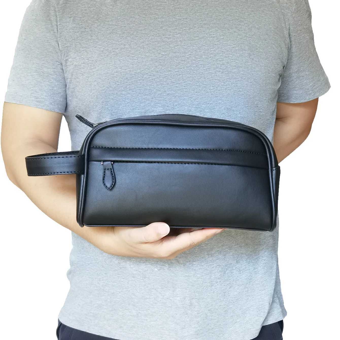 Men Handbags Men Wallets PU Leather Male Business Handbag Holder Mobile Phone Bag Mens Small Wristlet Bag My OrdersC250214