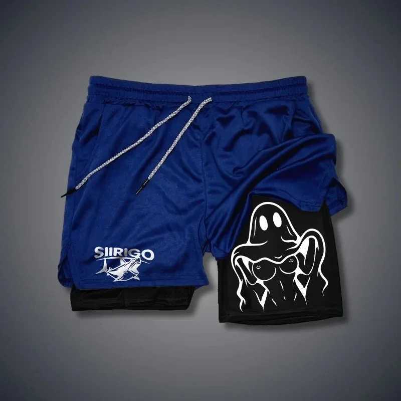 Double Layered Fitness Shorts For Mens Summer Slim Fit Quick Drying Breathable Shorts For Mens Sports And Fitness WearXJ250213