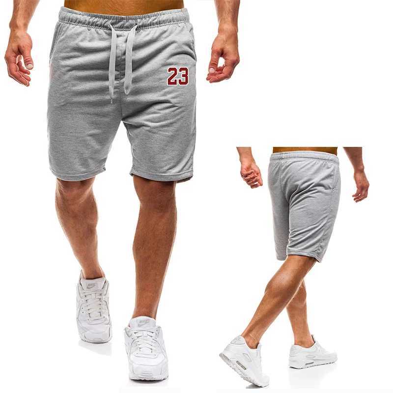 23 Creativity PrintMen Thin Sports Running ShortsSummer Jogging Workout Short PantsDrawstring With Pockets Man Casual ShortsXJ250213