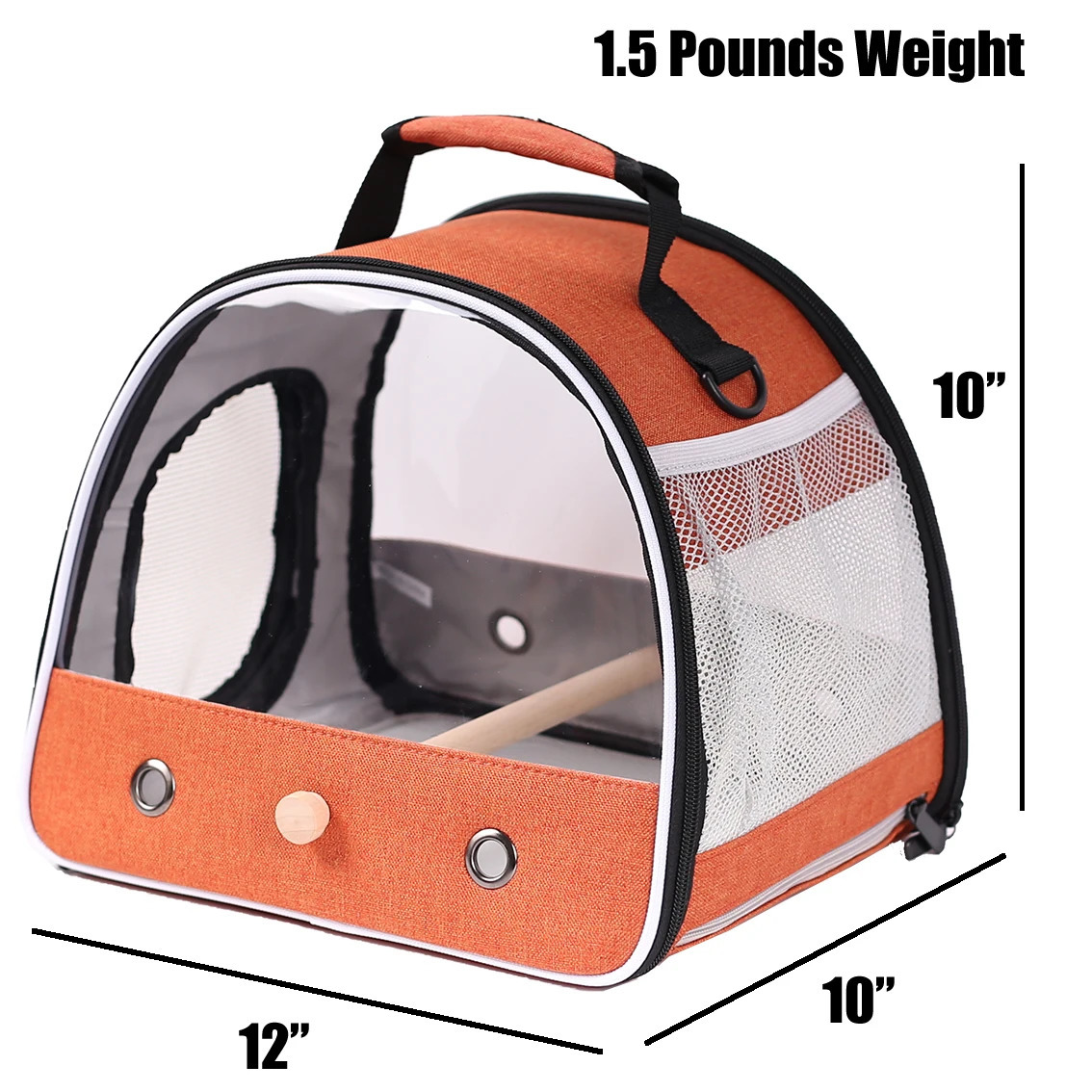 Small Pet Backpack Portable Travel Backpack Side Window Foldable Outdoor Rat Rabbit Parakeet Bird Bag 250206