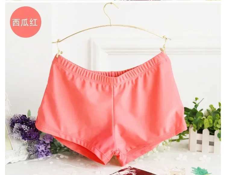 Women sexy swimming bikini women Swimsuit swimwear Boxer trunks Pants dancing sports running Yoga Boxer Shorts beach short nylon W250214