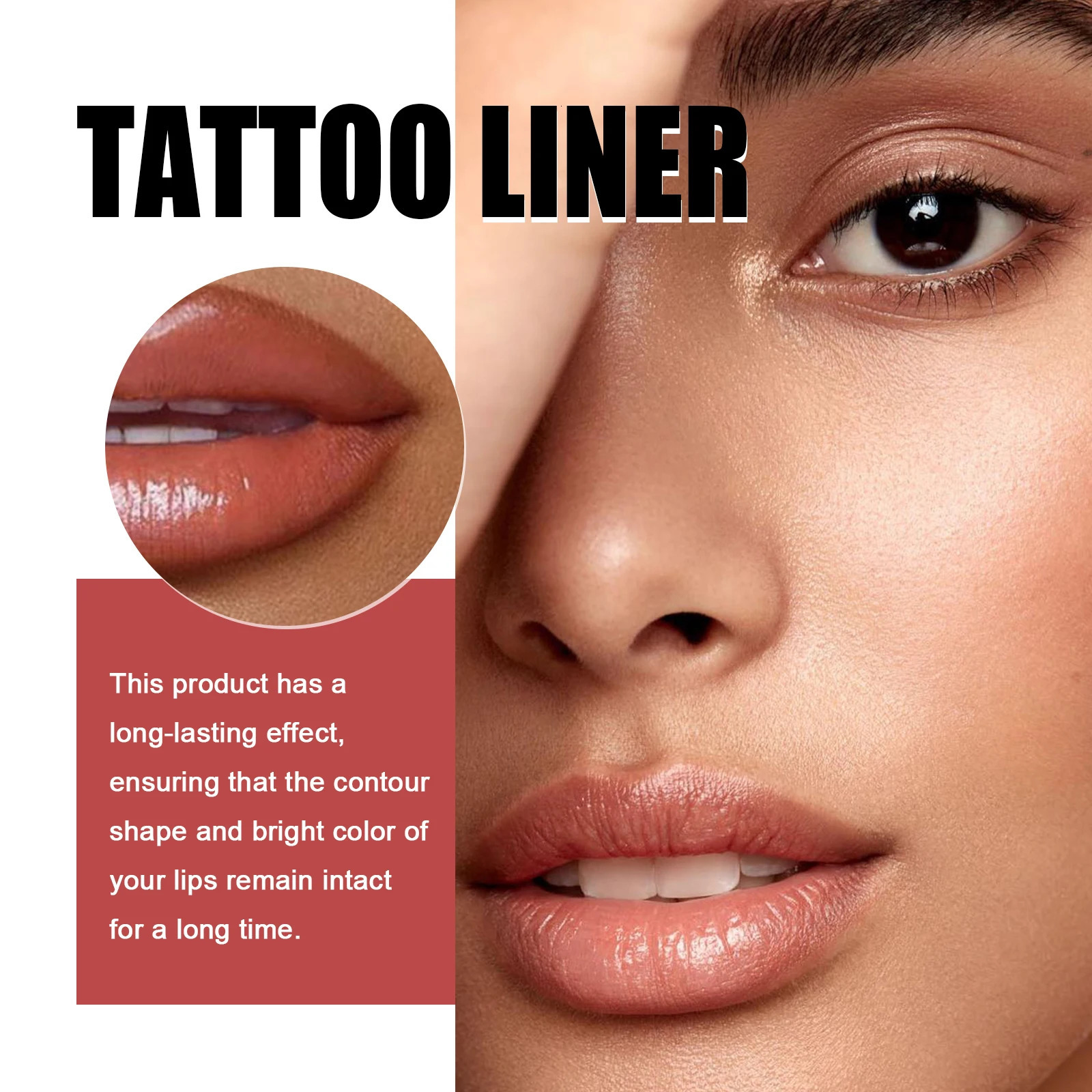 EELHOE Light/Dark Brown Peel Off Lip Liner Stain Outline Full Lips Appearance of Your Lips Waterproof Long Lasting Lip Liner Lip 250214