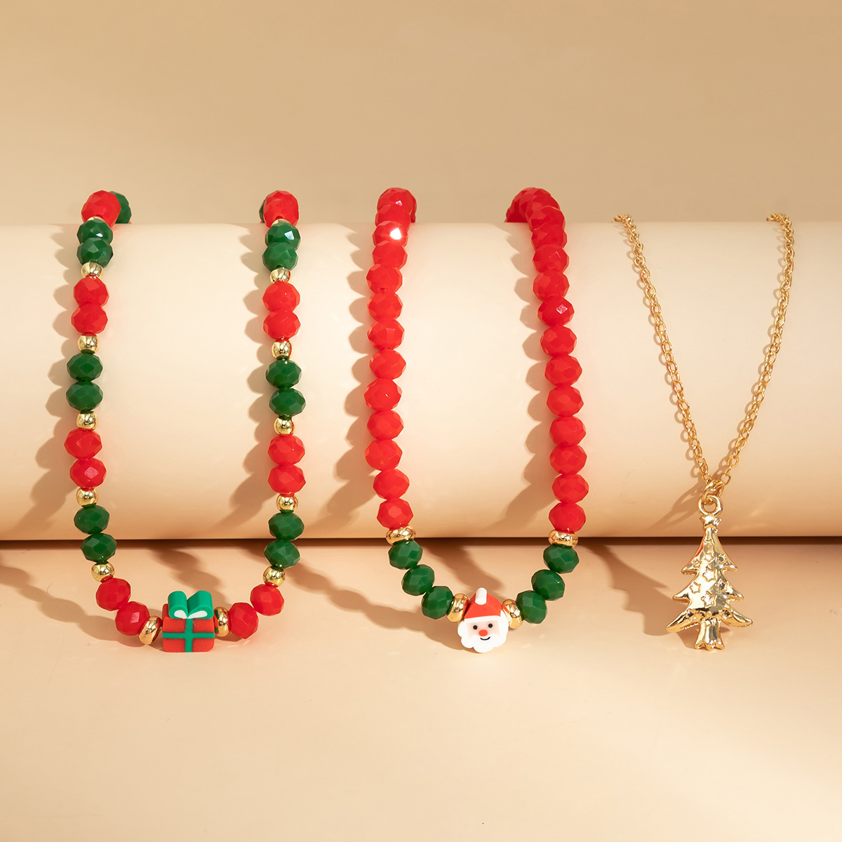 designer Beaded Choker Women's Necklace Christmas Snowman Gift Imitation Crystal fashion Jewelry