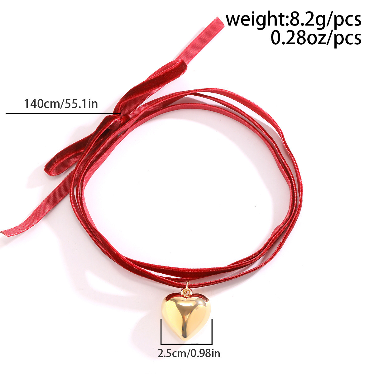 designer Jewelry Long Pull Love Choker Women's Versatile Heart shaped Pendant Veet fashion Lace Necklace