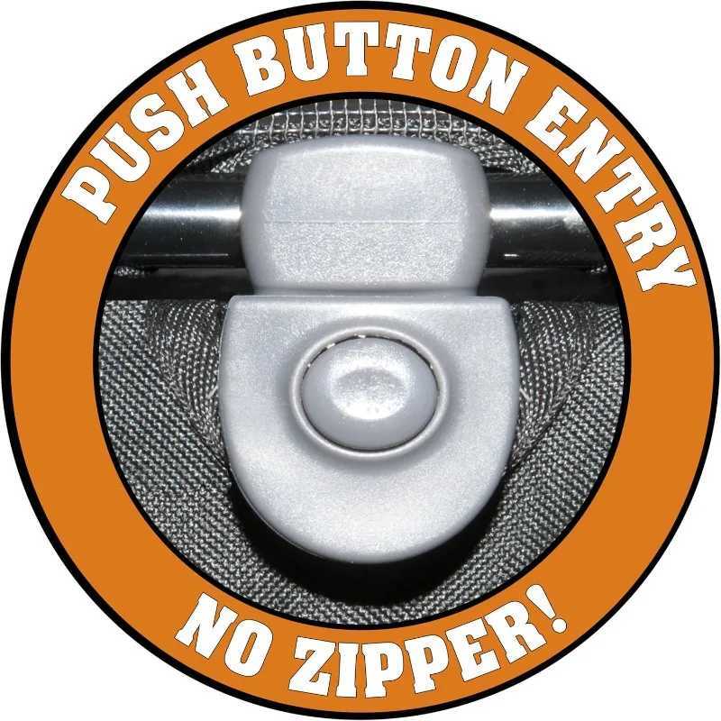 Others Dog Carrier No-Zip Pet Stroller for Cats/Dogs Zipperless Entry Easy One-Hand Fold Jogging Tires Removable Liner Cup Holder Storage Basket H2502