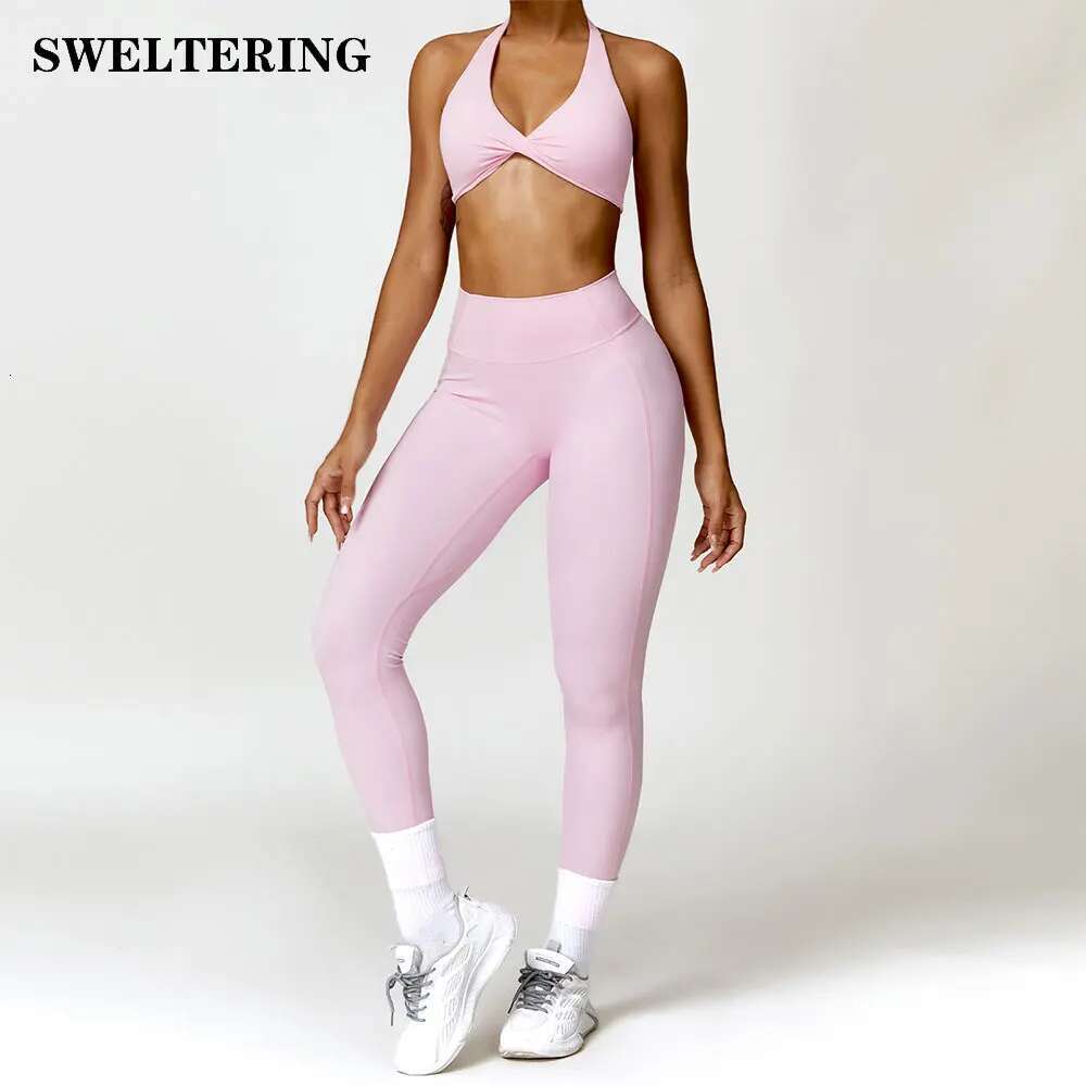 2pcs Women Tracksuit Seamless Yoga Set Sport Suit Workout Gym Clothes High Waist Leggings Fiess Sports Wear