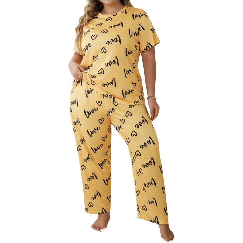 B697-Winter gold diamond velvet pajamas for women Spring and autumn high-grade thin velvet suit for women apricot long-sleeved ink painting home cloth