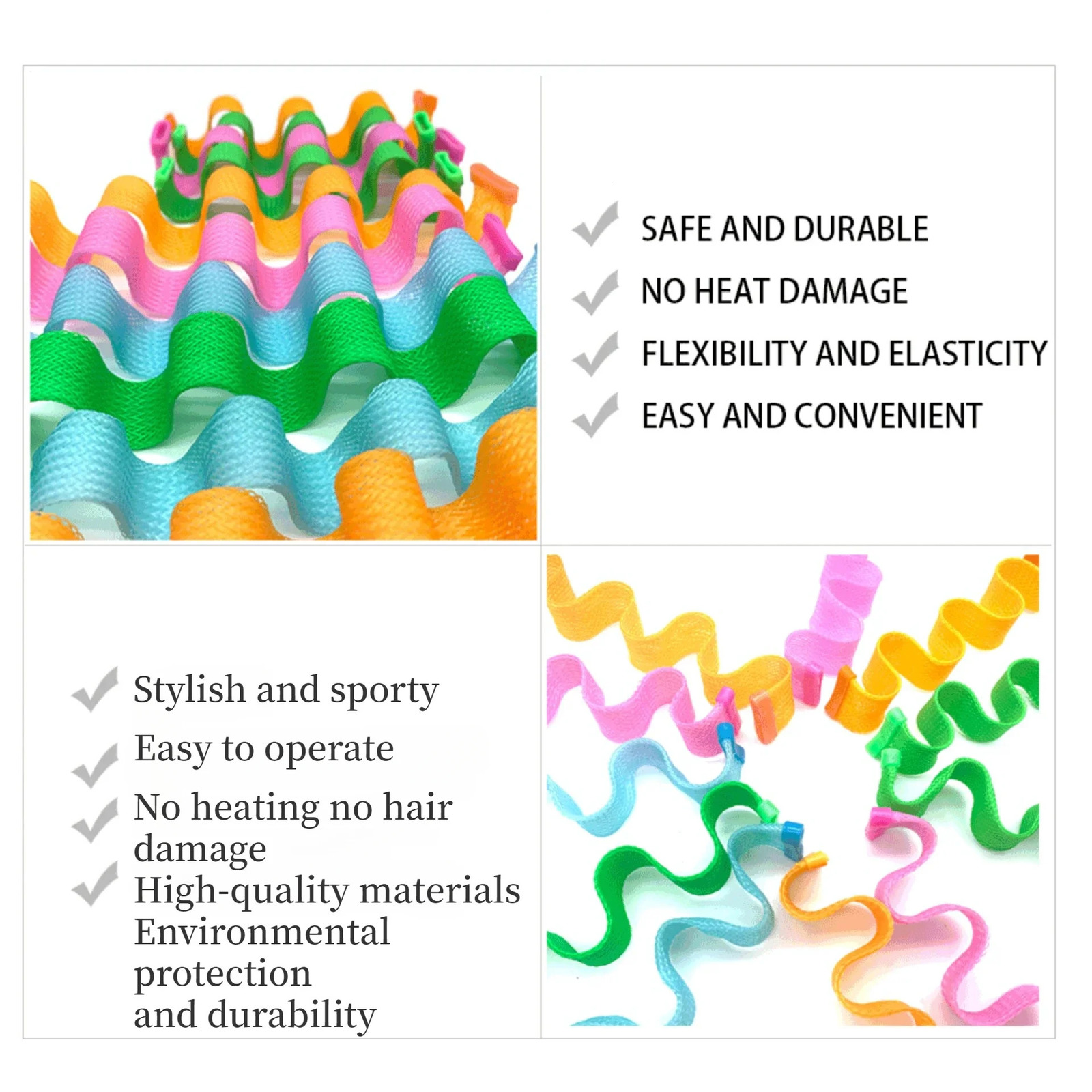 12Pcs Set Magic Hair Curler Heatless Hair Rollers Wave Formers Hairstyle Roller Sticks Curling Hair Styling Tools for Women 250214